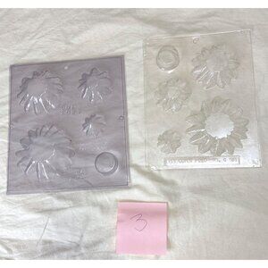 2 Stacking Tree Chocolate Molds Ltd & East Coast Mold Plastic Candy Soap C-516 V